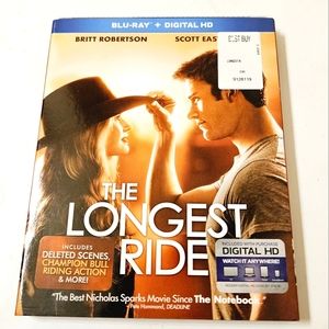 The Longest Ride (Blu-ray, 2015) Romance Western